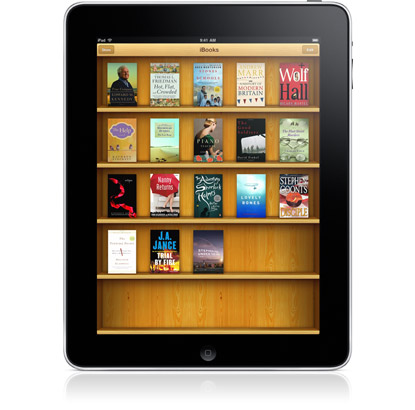 Aplicación iBooks en el Apple iPad